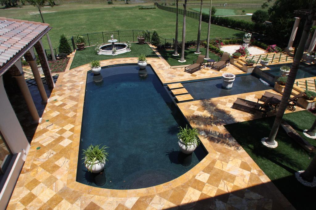 Pool Deck Travertine Pavers 7 from Orlando Brick Pavers Inc in Orlando